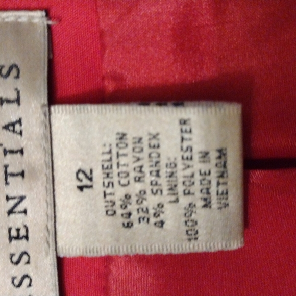 Vintage Boutique Essentials Career Structured Blazer Jacket Sz 12 3/4 sleeve - Picture 10 of 11